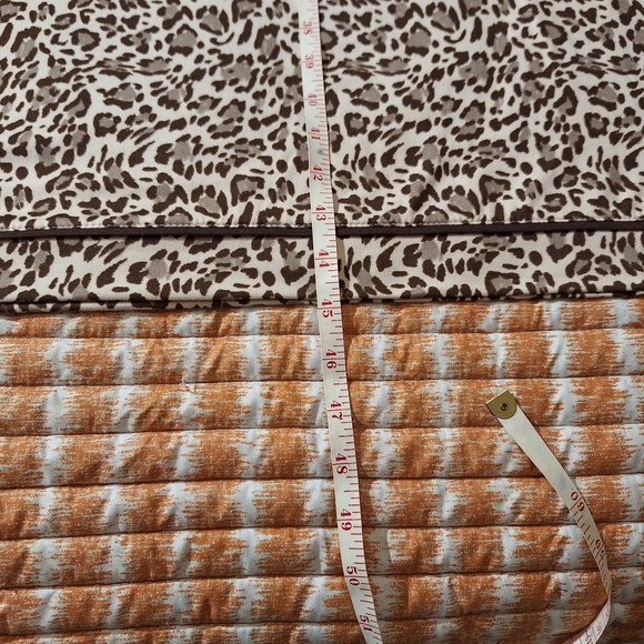 Kim Rogers Intimates Beige and Brown Leopard Print 3/4 Sleeve Nightgown - Picture 7 of 9